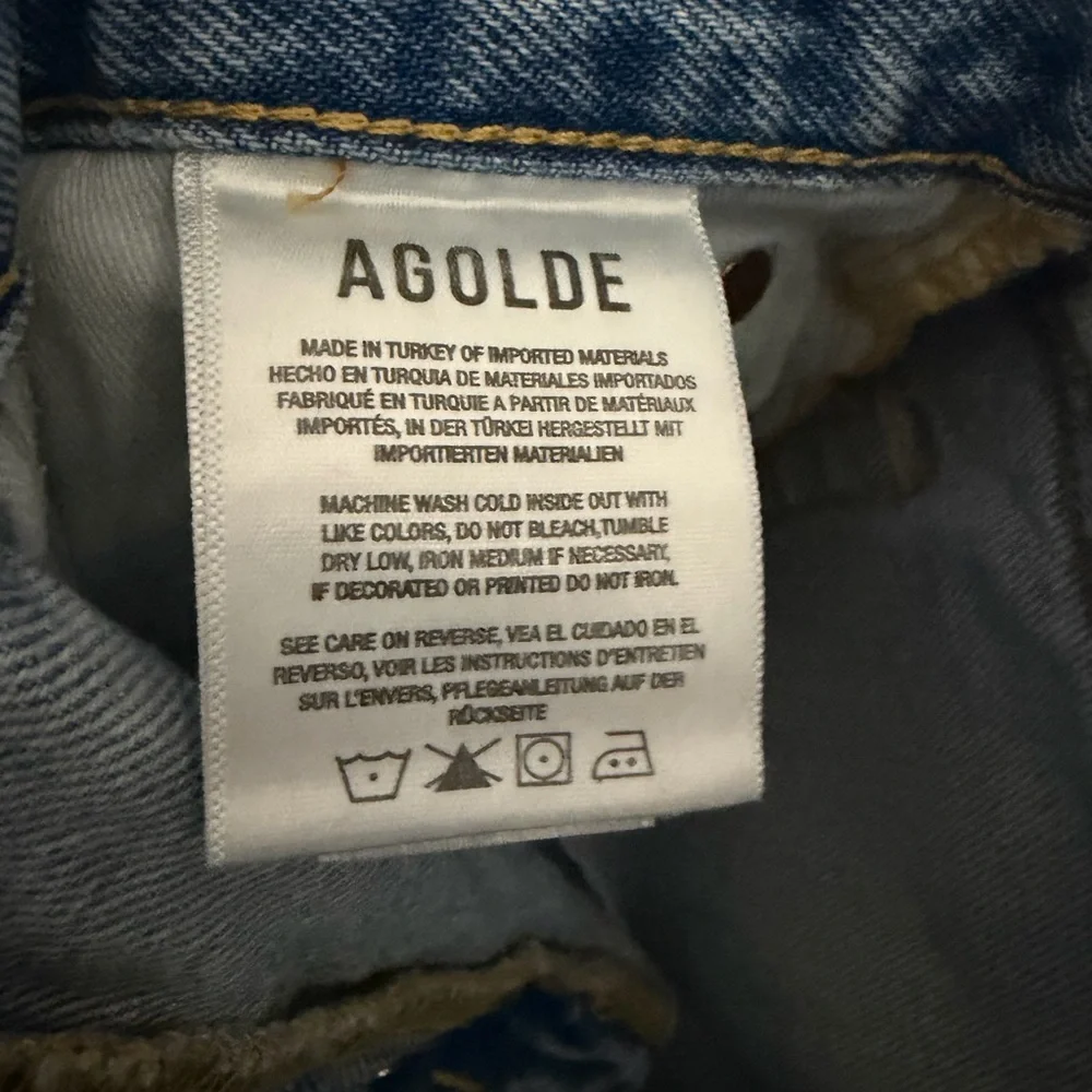 AGOLDE Parker Cut-Off Denim Shorts B2592